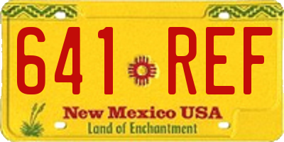 NM license plate 641REF