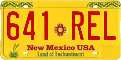 NM license plate 641REL