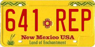 NM license plate 641REP