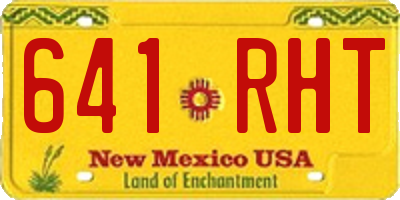 NM license plate 641RHT
