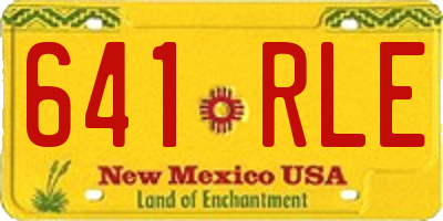 NM license plate 641RLE