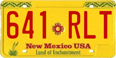 NM license plate 641RLT