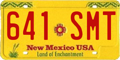 NM license plate 641SMT