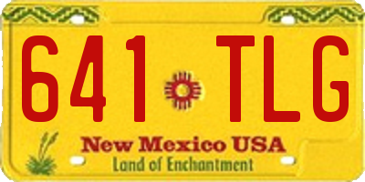 NM license plate 641TLG