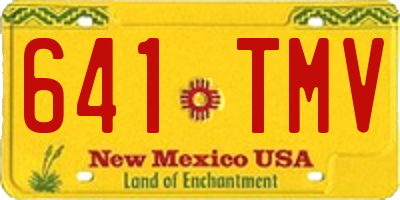 NM license plate 641TMV