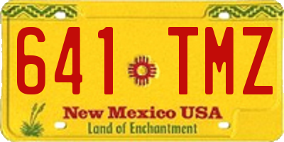 NM license plate 641TMZ