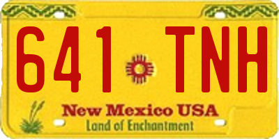 NM license plate 641TNH