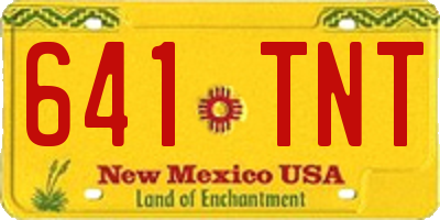 NM license plate 641TNT