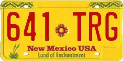NM license plate 641TRG