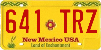 NM license plate 641TRZ