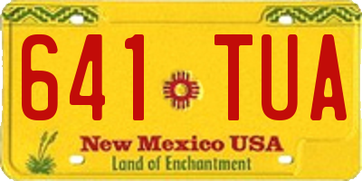 NM license plate 641TUA