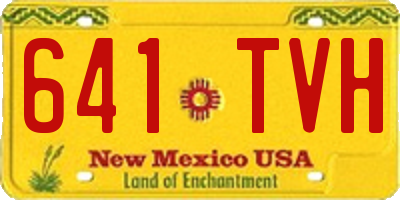 NM license plate 641TVH