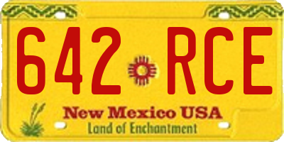 NM license plate 642RCE