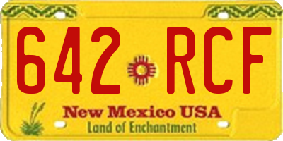 NM license plate 642RCF