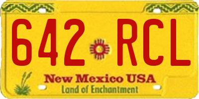 NM license plate 642RCL