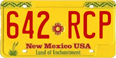 NM license plate 642RCP