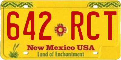 NM license plate 642RCT