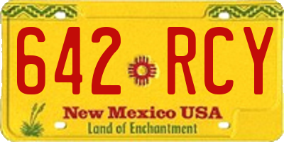 NM license plate 642RCY