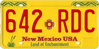 NM license plate 642RDC