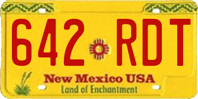 NM license plate 642RDT