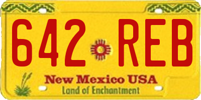 NM license plate 642REB