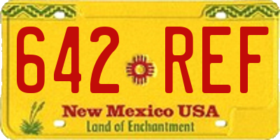 NM license plate 642REF