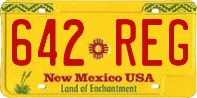 NM license plate 642REG