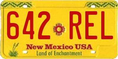 NM license plate 642REL