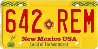 NM license plate 642REM