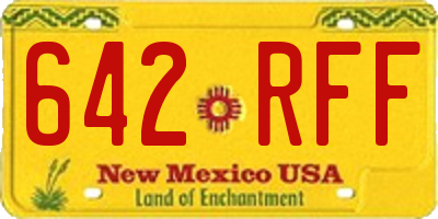 NM license plate 642RFF