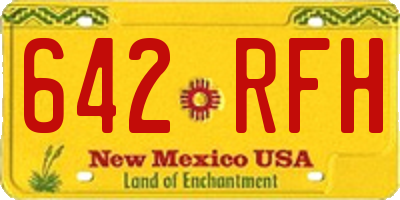 NM license plate 642RFH