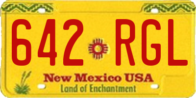 NM license plate 642RGL