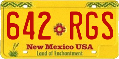 NM license plate 642RGS