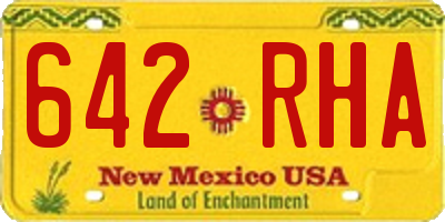 NM license plate 642RHA