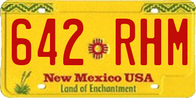 NM license plate 642RHM