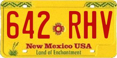 NM license plate 642RHV