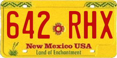 NM license plate 642RHX