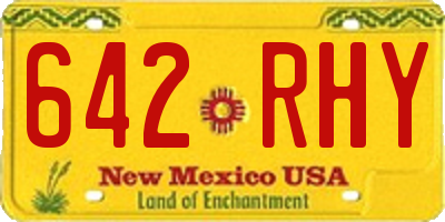 NM license plate 642RHY