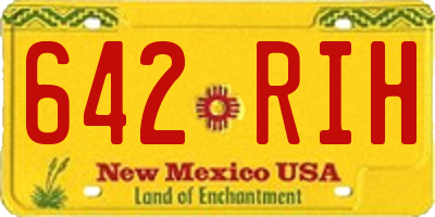 NM license plate 642RIH