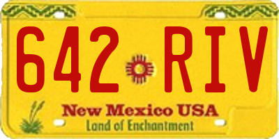 NM license plate 642RIV