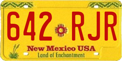NM license plate 642RJR
