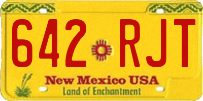 NM license plate 642RJT