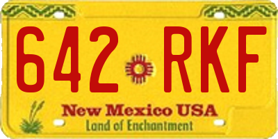 NM license plate 642RKF