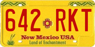 NM license plate 642RKT