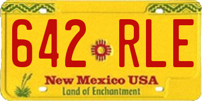 NM license plate 642RLE