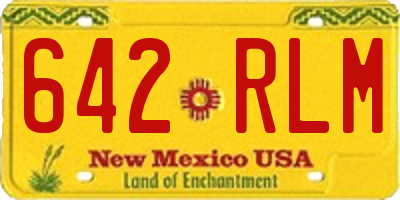 NM license plate 642RLM