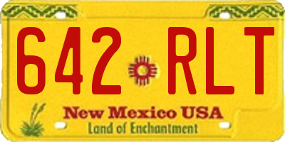 NM license plate 642RLT