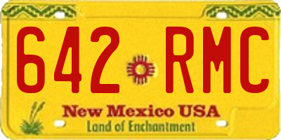 NM license plate 642RMC
