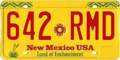 NM license plate 642RMD