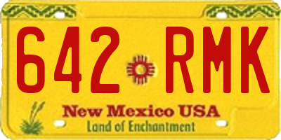 NM license plate 642RMK